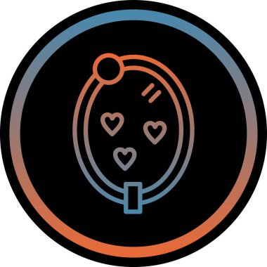 Kalp simgesinin vektör illüstrasyonu