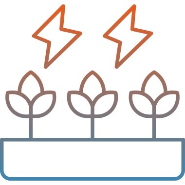 Güç simgesi. Basit resimleme