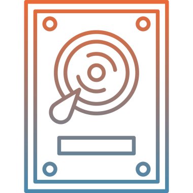 CD mi? Web simgesi basit illüstrasyon