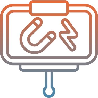 Kablo. Web simgesi basit illüstrasyon