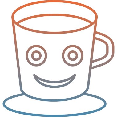 Çay. Web simgesi basit illüstrasyon