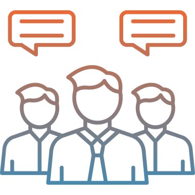 insanlar konuşma balonu vektör illüstrasyon tasarımı grubu