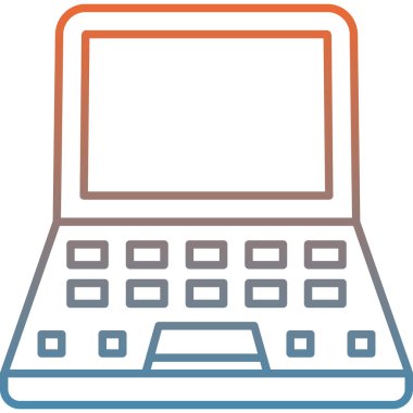 Bilgisayar. Web simgesi basit illüstrasyon