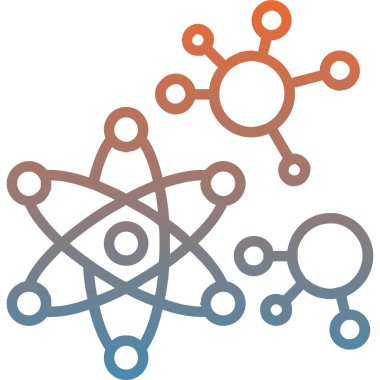 Molekül simgesi vektör illüstrasyonu