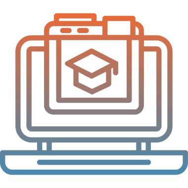 vektör eğitim simgesi, vektör illüstrasyonu