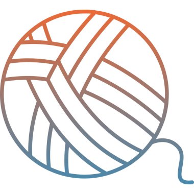 Voleybol ikonu. Basit resimleme