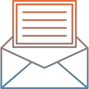 zarf harf vektör illüstrasyonu