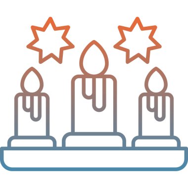 Mumlar simgesi, satır ve biçim