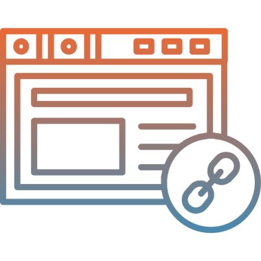 Bilgisayar izleyici simgesi ana hat biçiminde