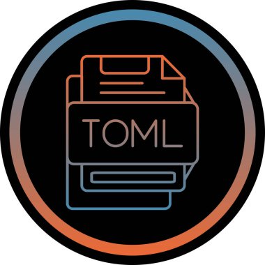 Dosya biçim simgesinin vektör illüstrasyonu