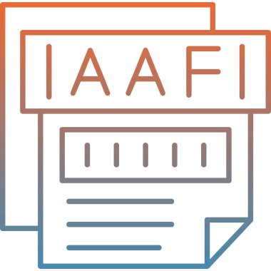 Dosya biçim simgesinin vektör illüstrasyonu