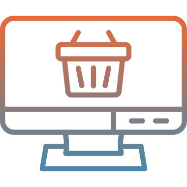 çevrimiçi alışveriş vektörü illüstrasyonu