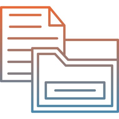 Dosya simgesinin vektör illüstrasyonu