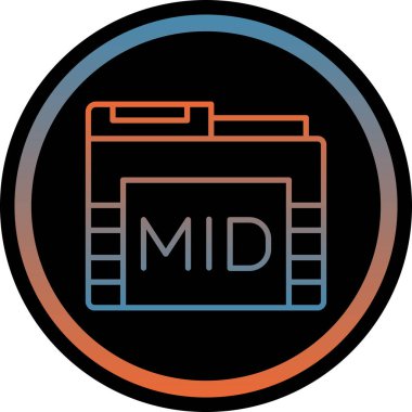 dosya biçimi simgesi, vektör illüstrasyonu