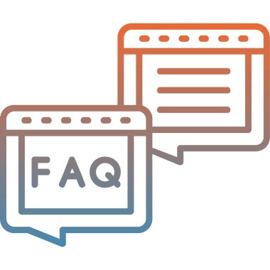 Düz bir simgenin vektör illüstrasyonu