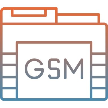 dosya biçimi simgesi, vektör illüstrasyonu