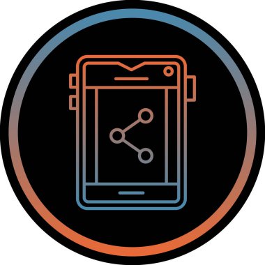 cep telefonu simgesi, modern vektör çizimi