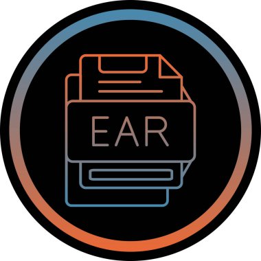 kulak simgesi vektör illüstrasyonu