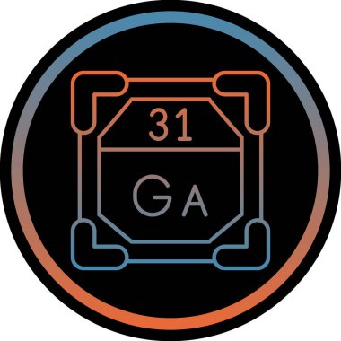 23 g simgesi, vektör illüstrasyonu