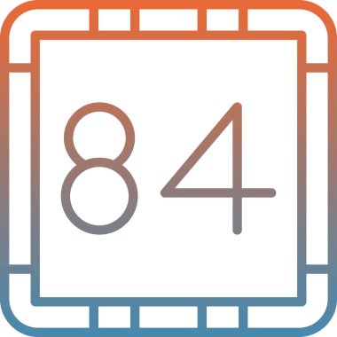 Takvim simgesi, vektör çizimi