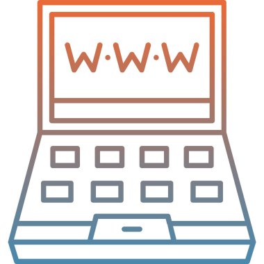 Web simgesi vektör illüstrasyonu