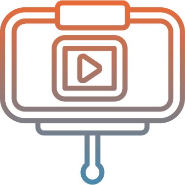 kamera simgesi vektör illüstrasyonu