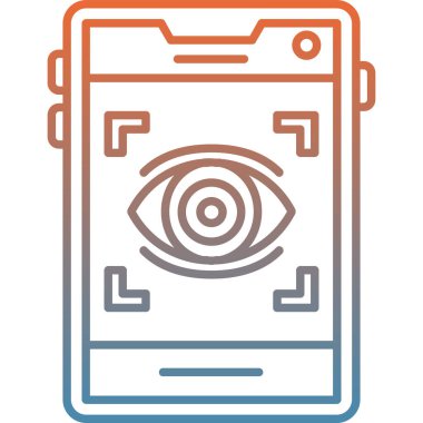 akıllı telefon simgesi vektör illüstrasyonu