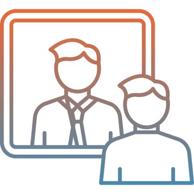 İnsan simgesinin vektör illüstrasyonu