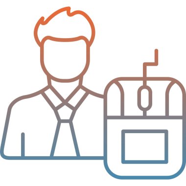 İnsan simgesinin vektör illüstrasyonu