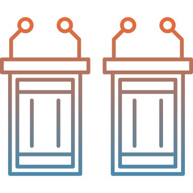 Komutanım. Web simgesi basit illüstrasyon