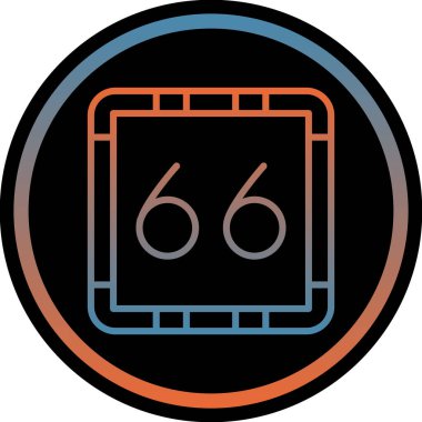 Modern bir simgenin vektör illüstrasyonu