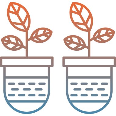 bitki simgesi vektör illüstrasyonu