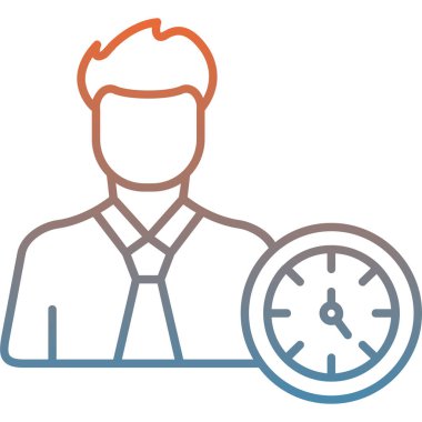 zaman yönetimi vektör simgesi