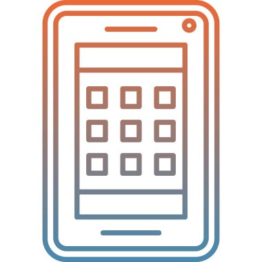 Cep telefonu. Basit resimleme