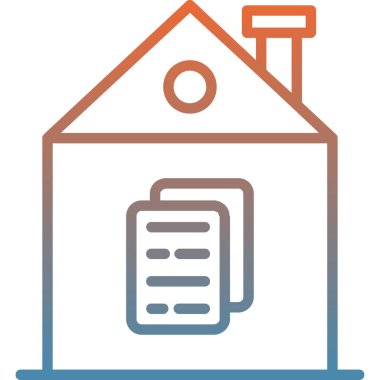 Ev. Web simgesi basit illüstrasyon