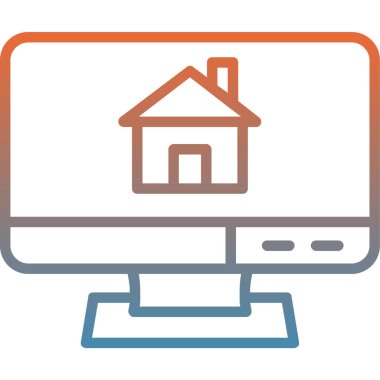 Ev. Web simgesi basit tasarım