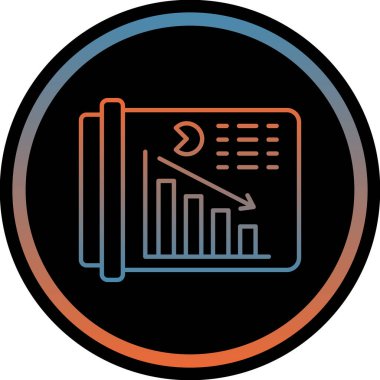 veri analiz simgesi vektör illüstrasyonu