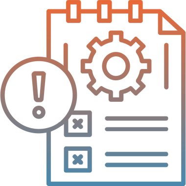 Belge Ayarları. Basit illüstrasyon