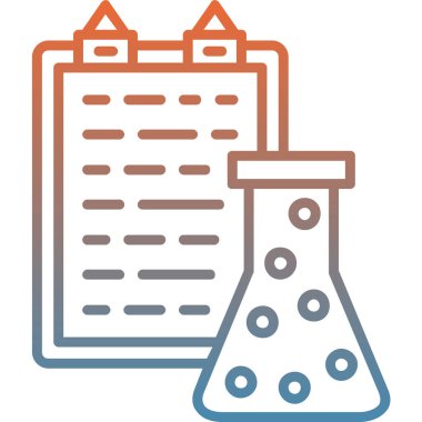 Deneme tüpü. Web simgesi basit illüstrasyon