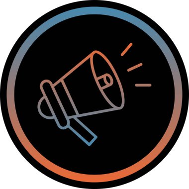 Moda Biçimli Sözcü Simgesi İzole Arkaplan