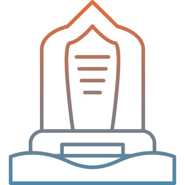 Cami simgesi vektör illüstrasyonu