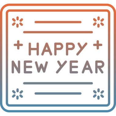 mutlu yeni yıl simgesi