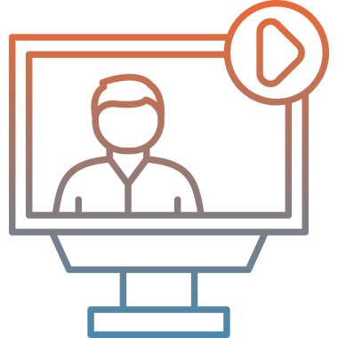 Video çağrısı. Basit resimleme