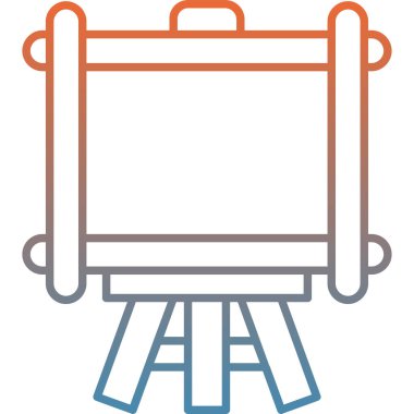 Sandalye. Web simgesi basit illüstrasyon