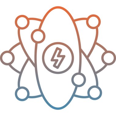 Elektrik dolgu simgesinin vektör illüstrasyonu