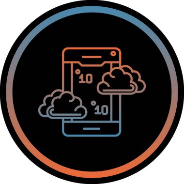 vektör mobil telefon simgesi illüstrasyonu