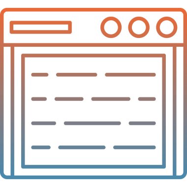 Web sayfası. Web simgesi vektör illüstrasyonu