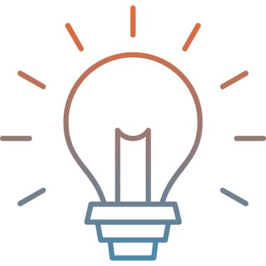 ampul simgesi vektör illüstrasyonu