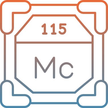 Kimyasal simgenin vektör illüstrasyonu