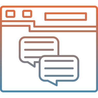 Web sayfası. Basit simge